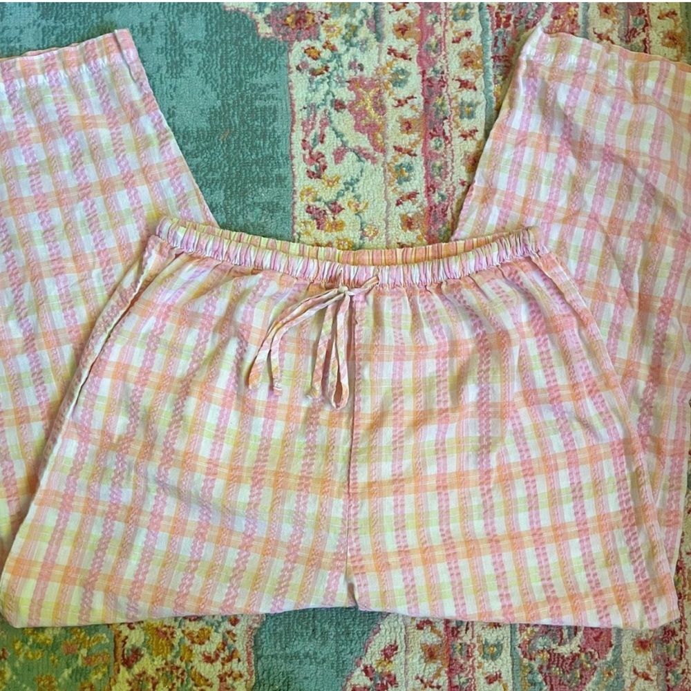 Colorful linen beach pants
